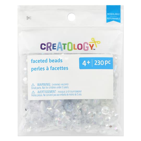 Mixed Faceted Beads, 260ct. by Creatology™